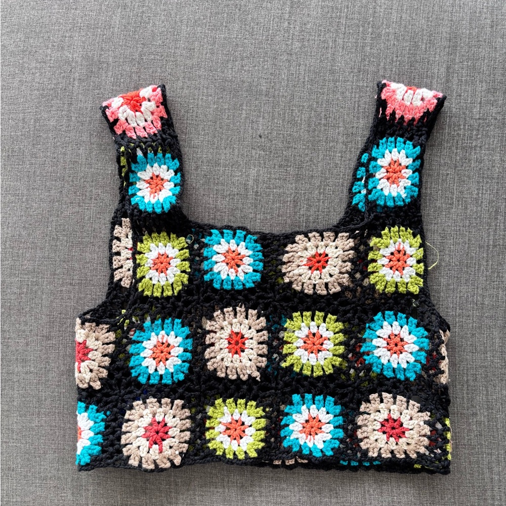 Colorful Crochet Women Top